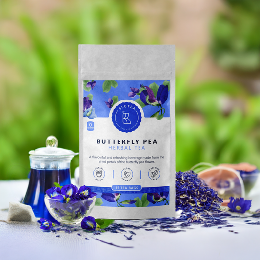 Butterfly Pea Flower Herbal Tea, 15 Tea Bags/15 cups, Organic, Non-GMO, Gluten Free